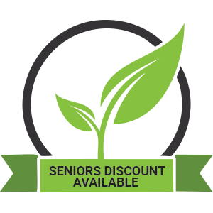 Senior Discount Available badge
